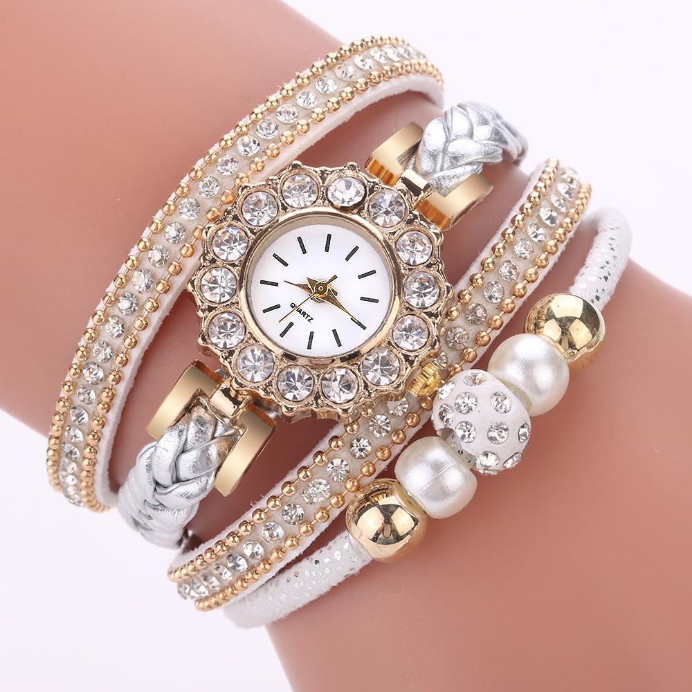 Free Shipping Clearence Fashion Pearl Beads Anchor Tassel Bracelet Watch