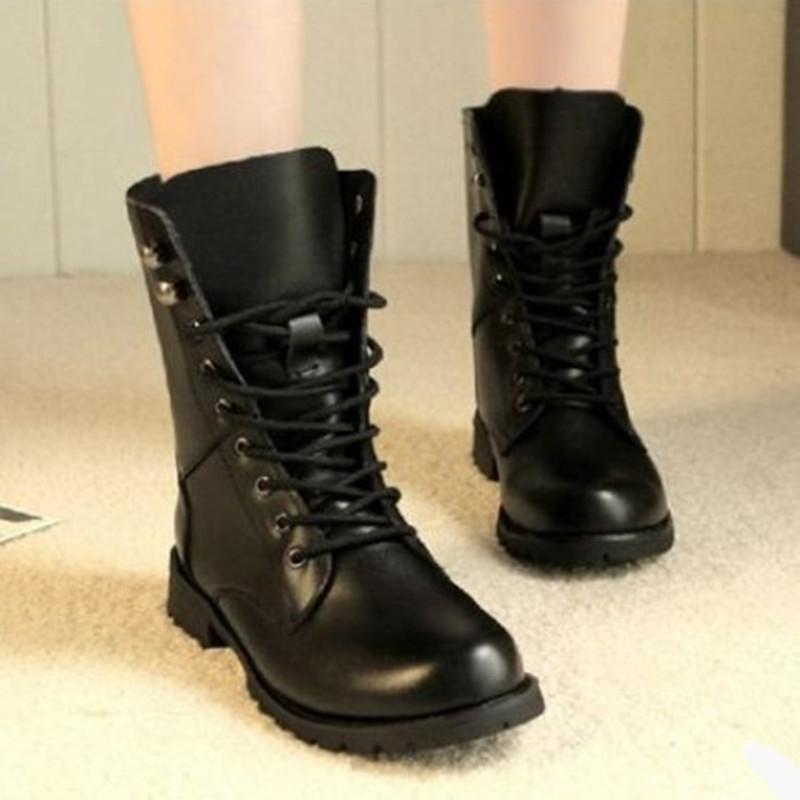 British Army Style Handsome Couple Motor Boots