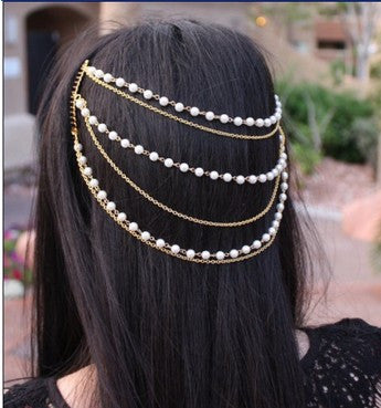 Beautiful Pearl Tassel Combs Hair Accessories