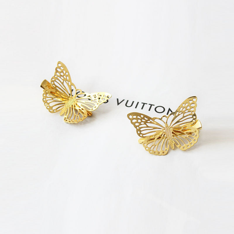 Beautiful Butterfly Golden Hairpin
