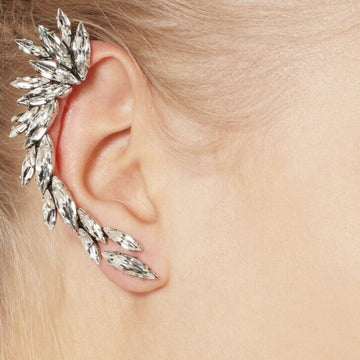 Beautiful Leaves Crystal Earrings