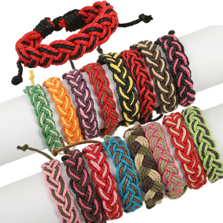 Fashion Color Woven Braided Bracelet