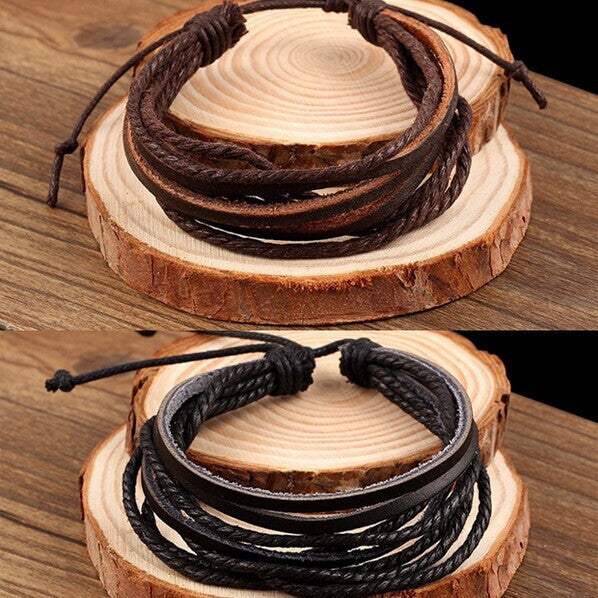 Multilayer DIY Leather Bracelet