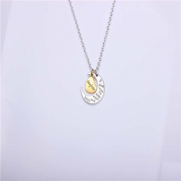 Valentine's Day Gift Moon Sun Necklace