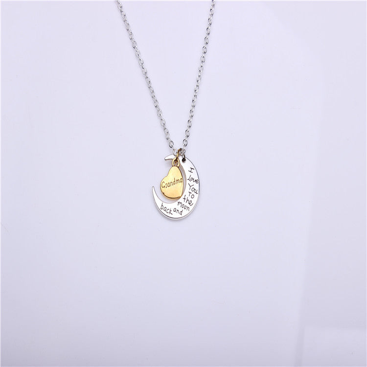 Valentine's Day Gift Moon Sun Necklace