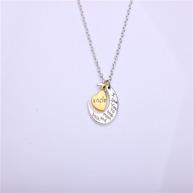 Valentine's Day Gift Moon Sun Necklace