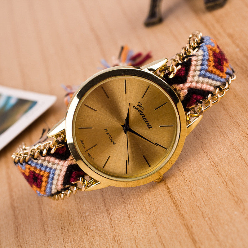 National Style Woven DIY Watch