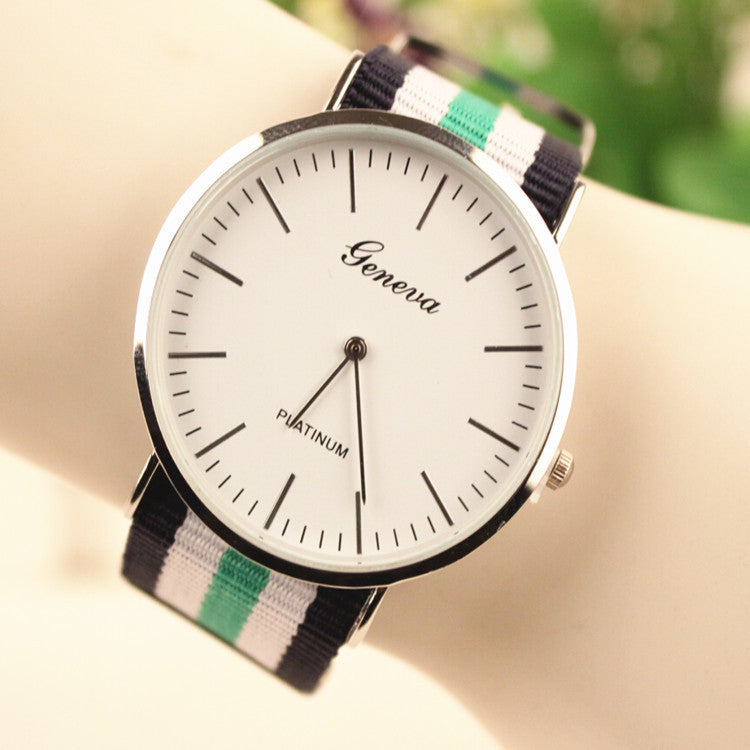 Simple Fashion Colorful Strap Watch