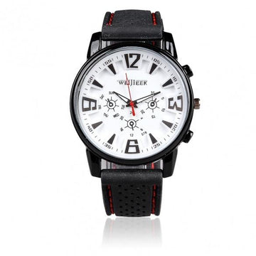 Fashion Military Leisure Quartz Personality Silicon Black White Wrist Watch