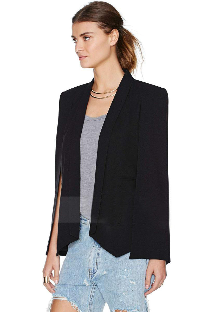 Split Sleeves Cape Suit Blazer Coat - May Your Fashion - 1