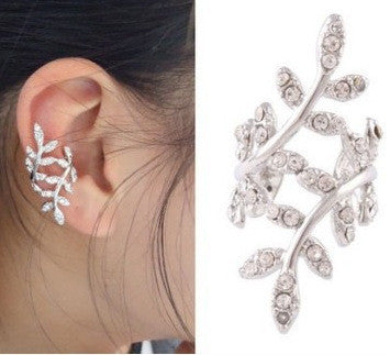 Cute Flower Leaves Earring Clip