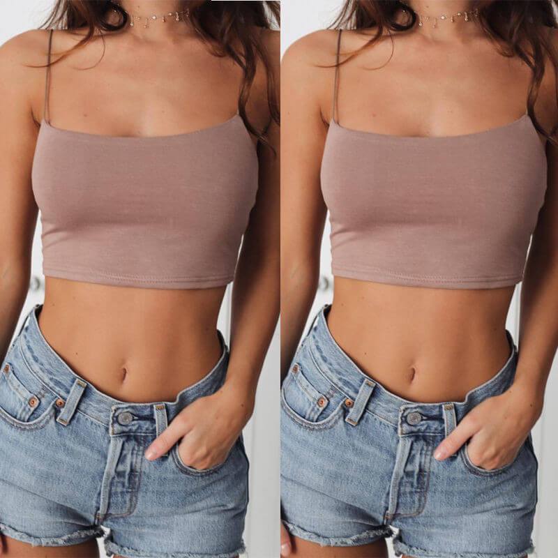 Ins Perspective Short Crop Top