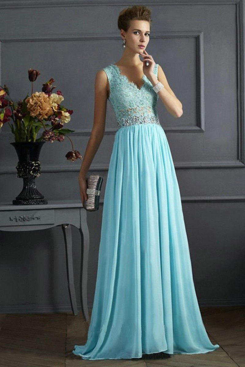Pure Color Splicing Sleeveless Long Party Dress - Meet Yours Fashion - 2