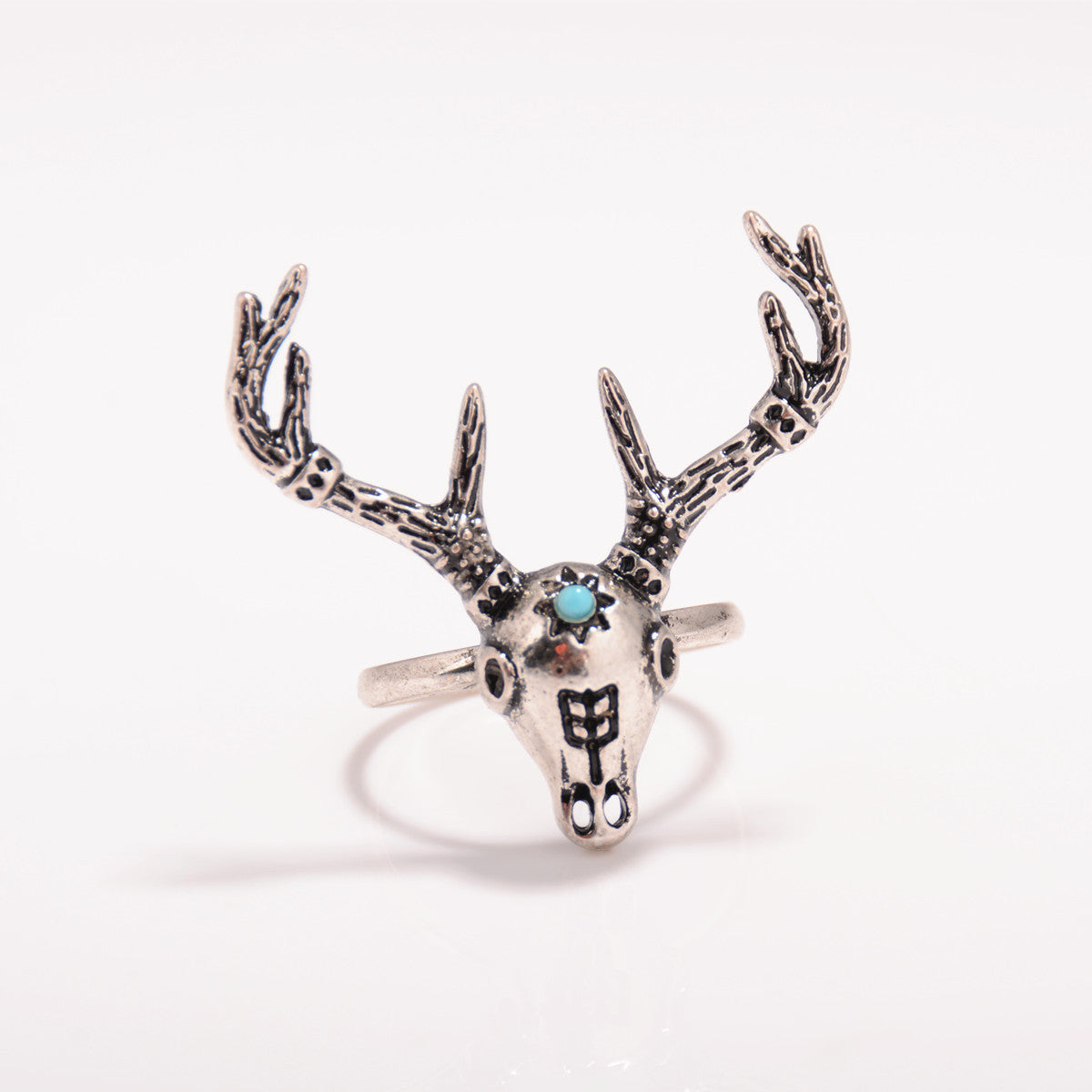 Fashion National Style Deer Head Ring