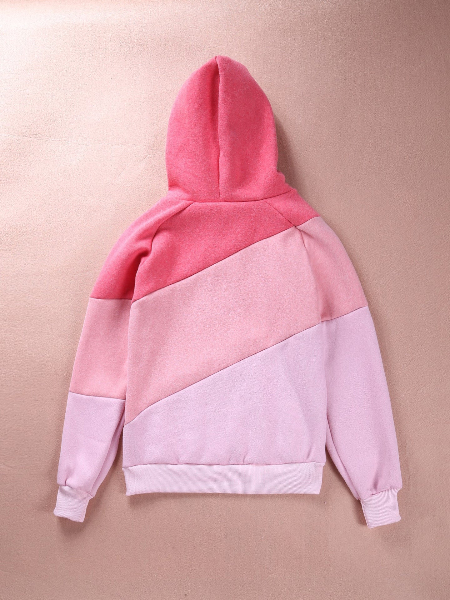 Color Block Patchwork High Neck Sport Hoodie - May Your Fashion - 8