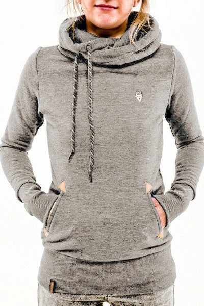 Embroidered Pocket Pure Color Womens Hoodie - May Your Fashion - 4