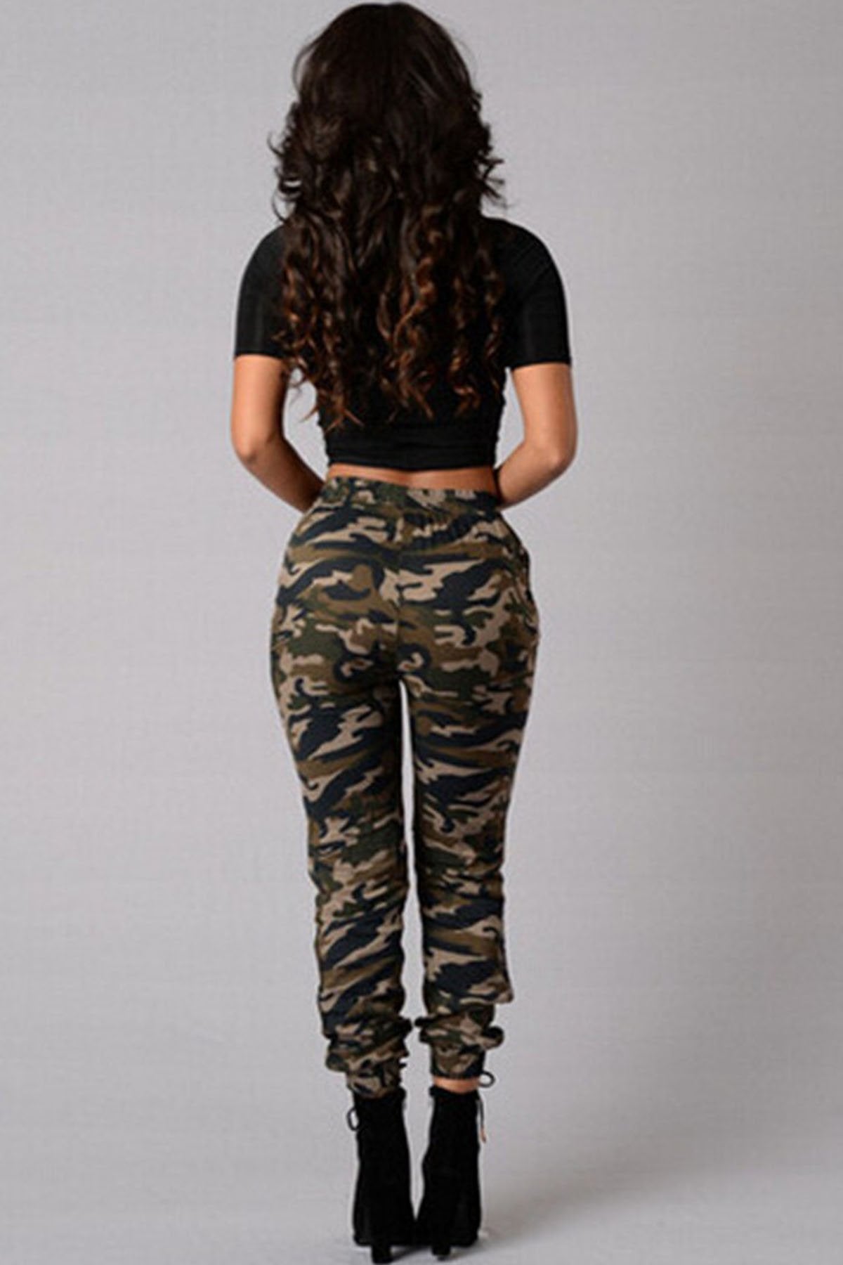 Personality Trend Camouflage Print Long Pants
