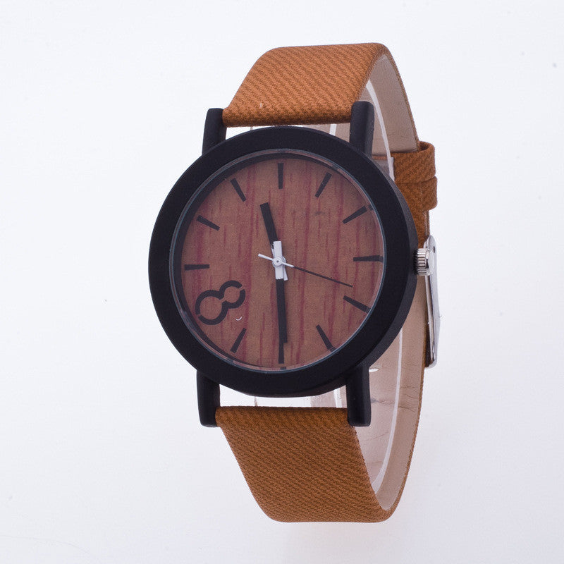 Original Wood Grain PU Watch