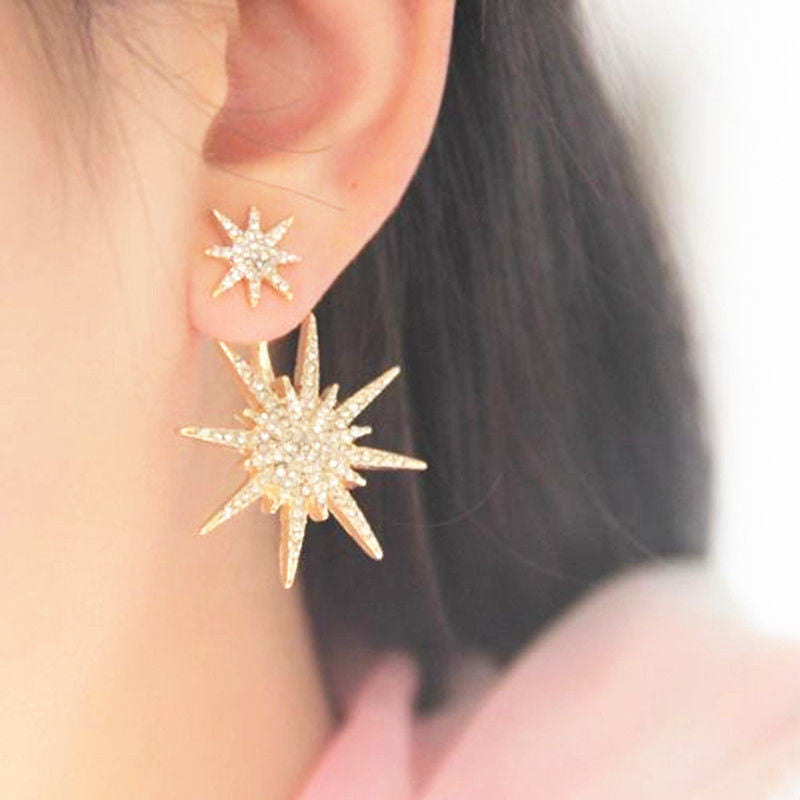 Crystal Luxury Six-Pointed Star Single Earring
