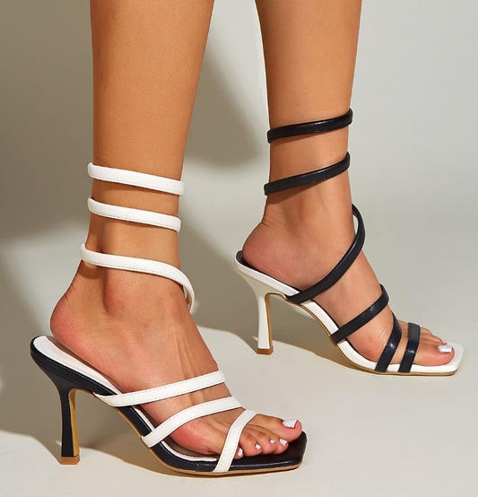 Twining Thin Head Color Matching Sandals