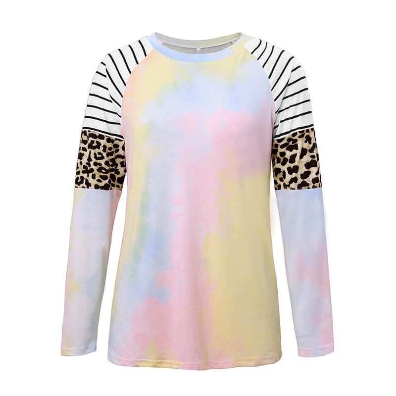 Printed Patchwork Fashion Top