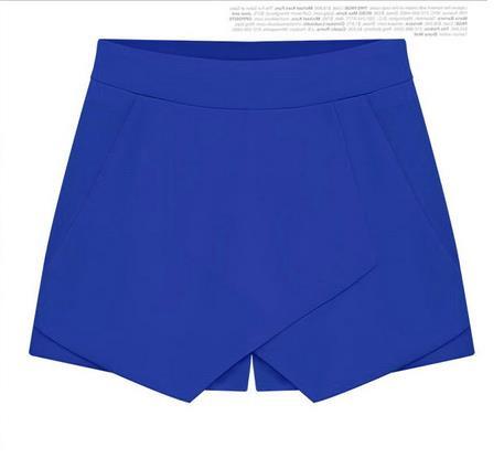 Cross Over High Waist Pure Color Shorts - Meet Yours Fashion - 6