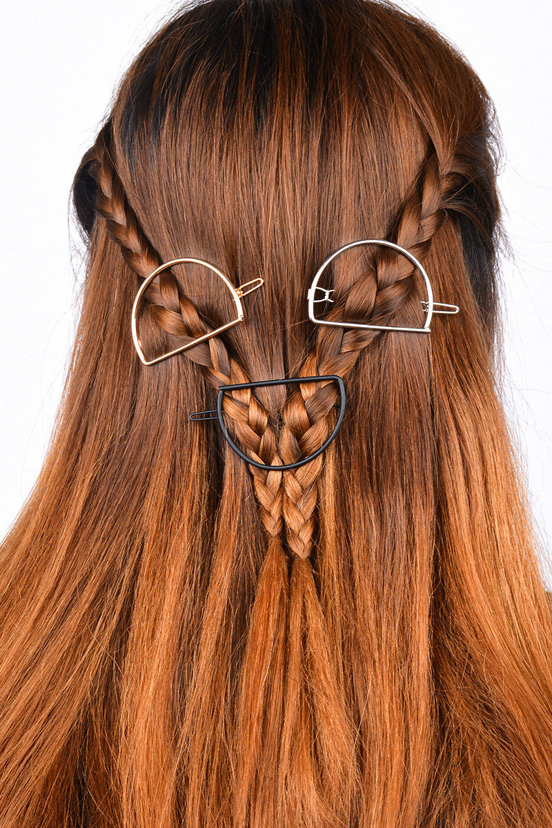 Simple D Shape Women's Hairpin