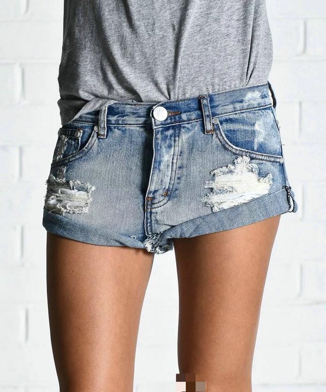 Hot Hole Ripped Tassel Rough Edges Shorts - Meet Yours Fashion - 6