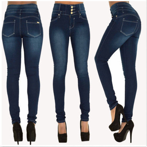 High Waist Skinny Slim Elastic Sexy Jeans