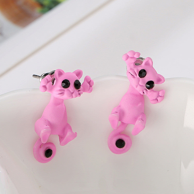 Creative Lovely Cat Stud Earrings