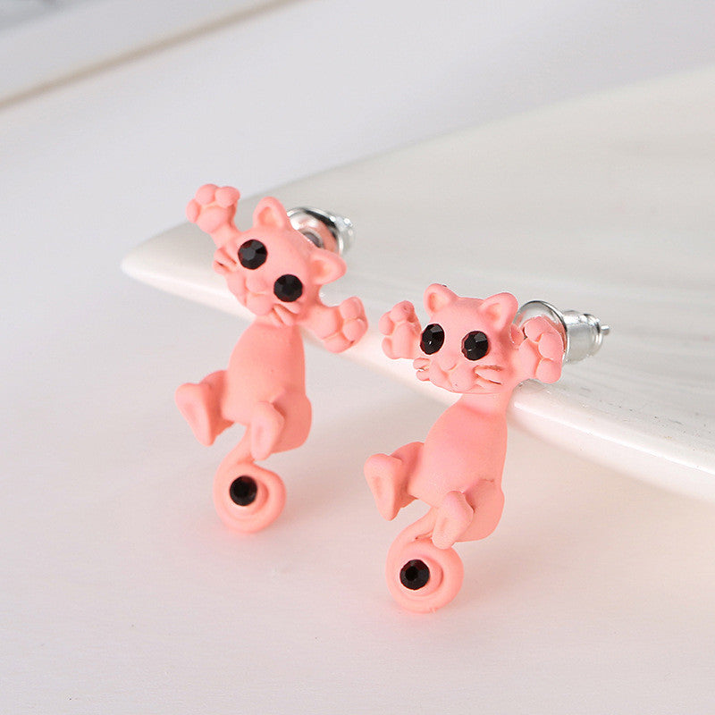 Creative Lovely Cat Stud Earrings