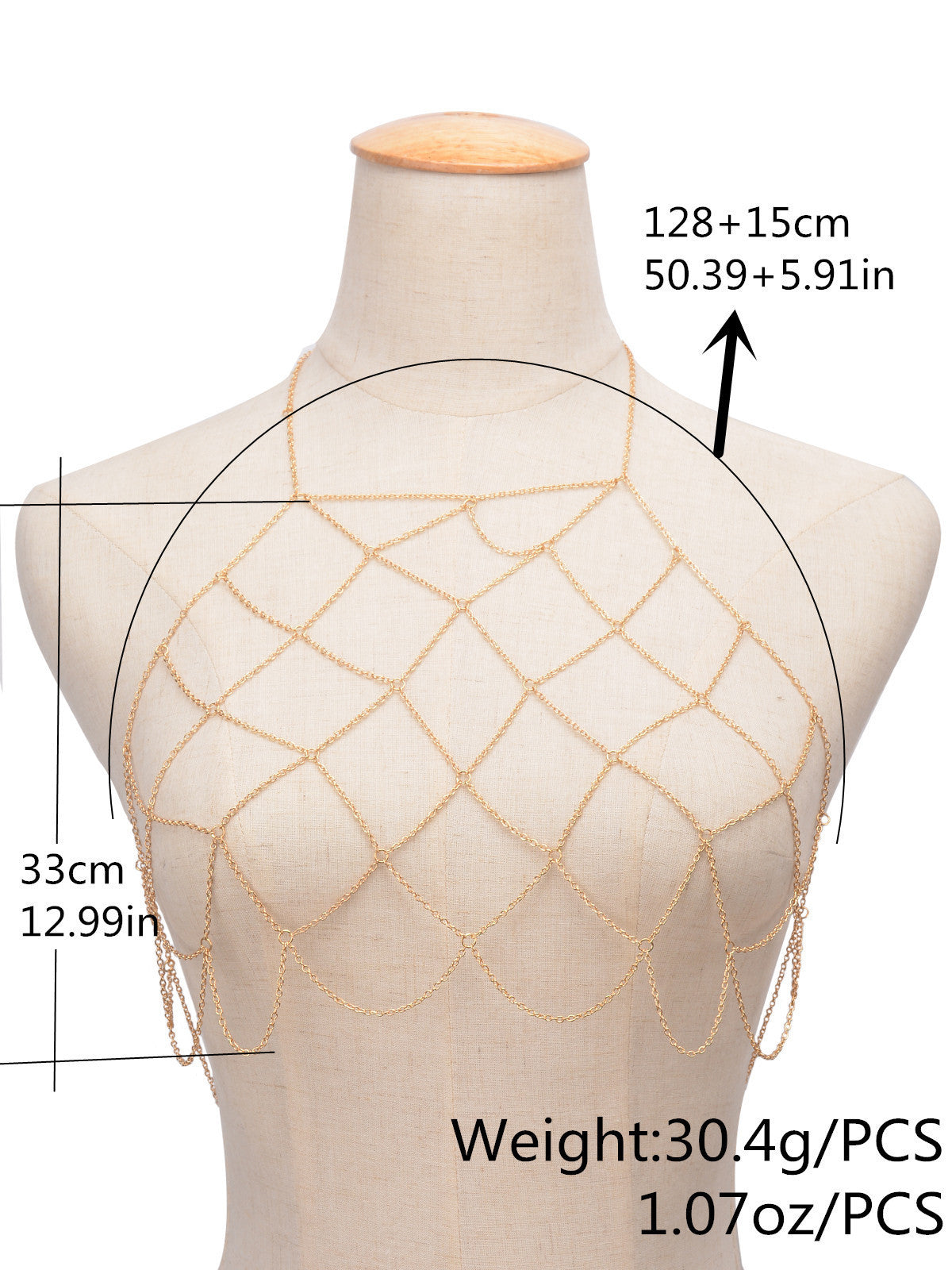 Fashion Sexy Handmade Geometry Mesh BodyChain