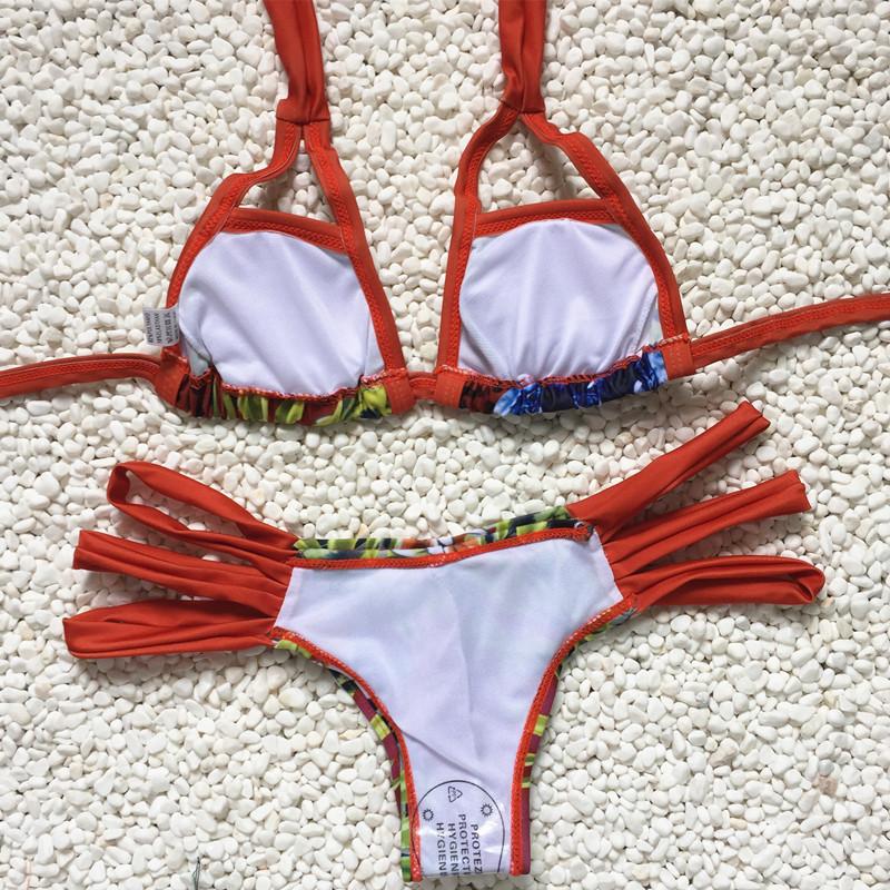 Cut Out Spaghetti Strap Low Waist Bikini Set Swimwear - Meet Yours Fashion - 3