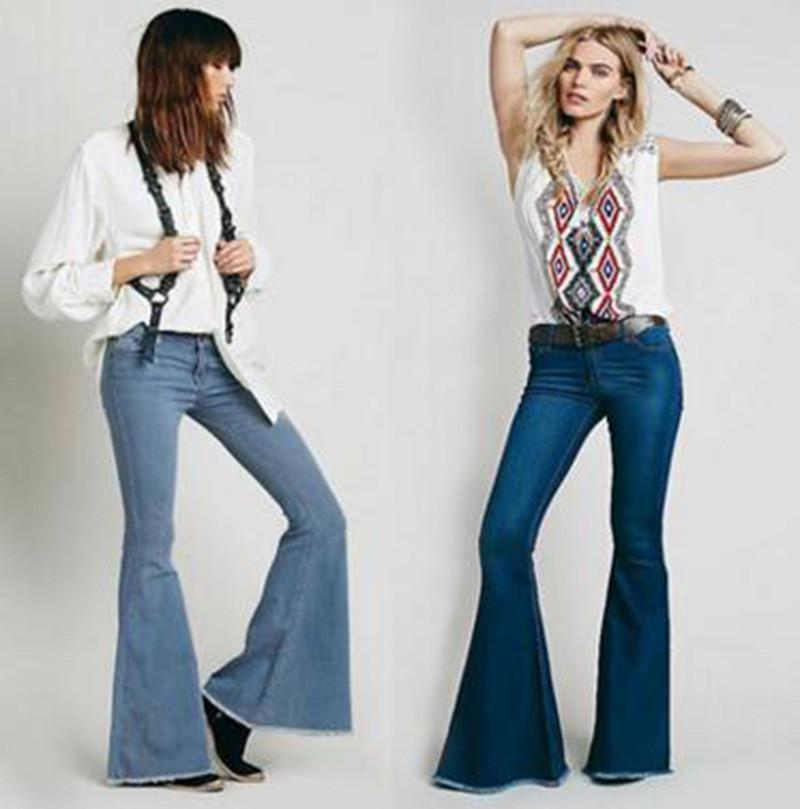 Fashion Low Waist Sanding Big Bell Bottoms Pants