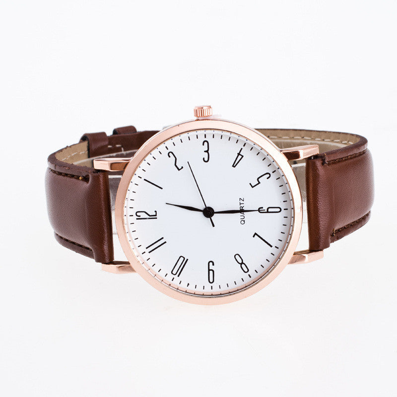Classic Fashion Leather Quartz Watch