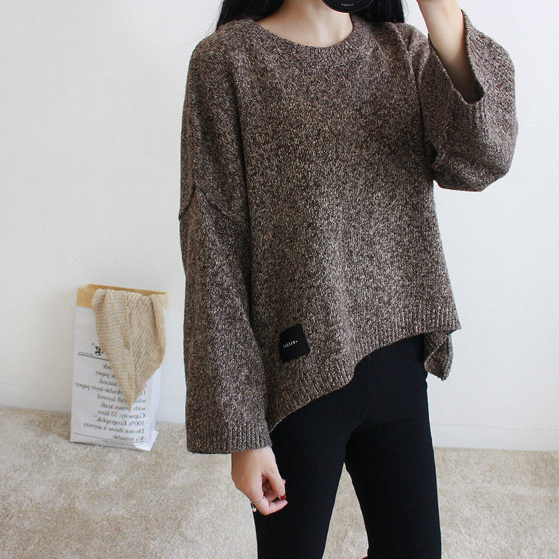 Loose Batwing Sleeve Pullover Knitting Sweater