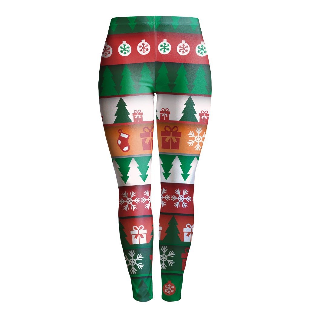 Digital Colorful Print Women Christmas Party Legging