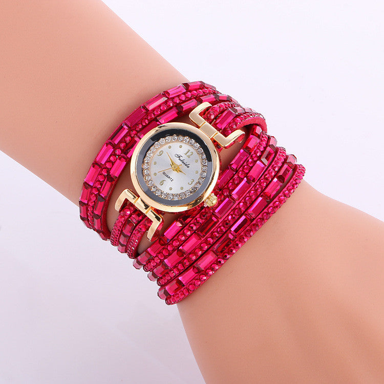 Korean Style Crystal Lady's Watch