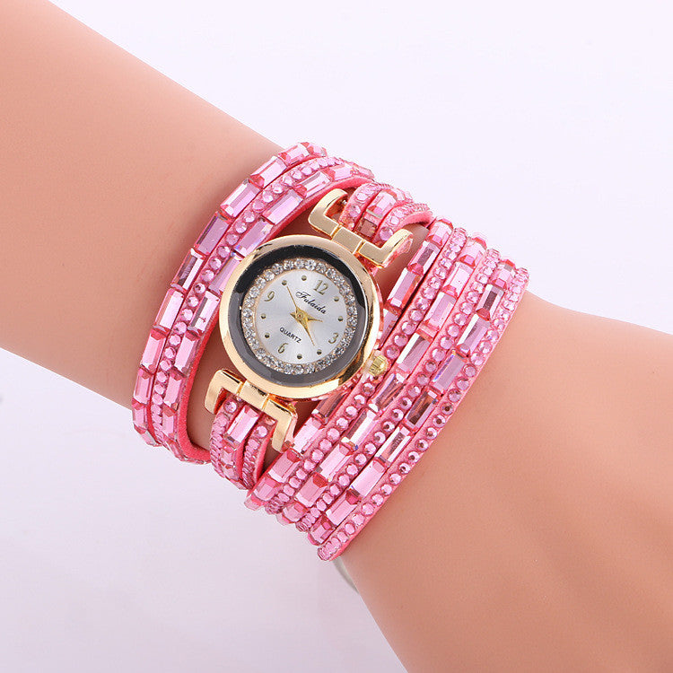 Korean Style Crystal Lady's Watch