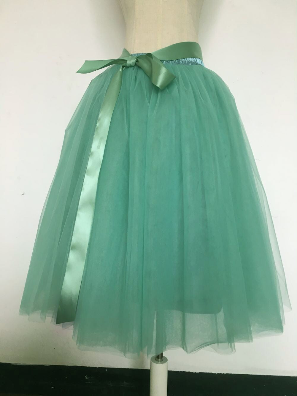 Fashion Multi-layer Pure Color A-line Tulle Skirt