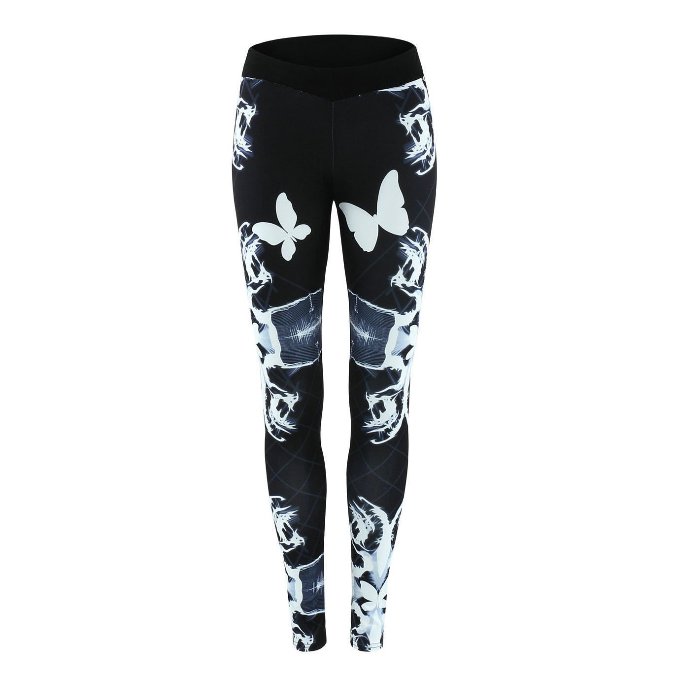 Fashion Low Waist Print Long Leggings