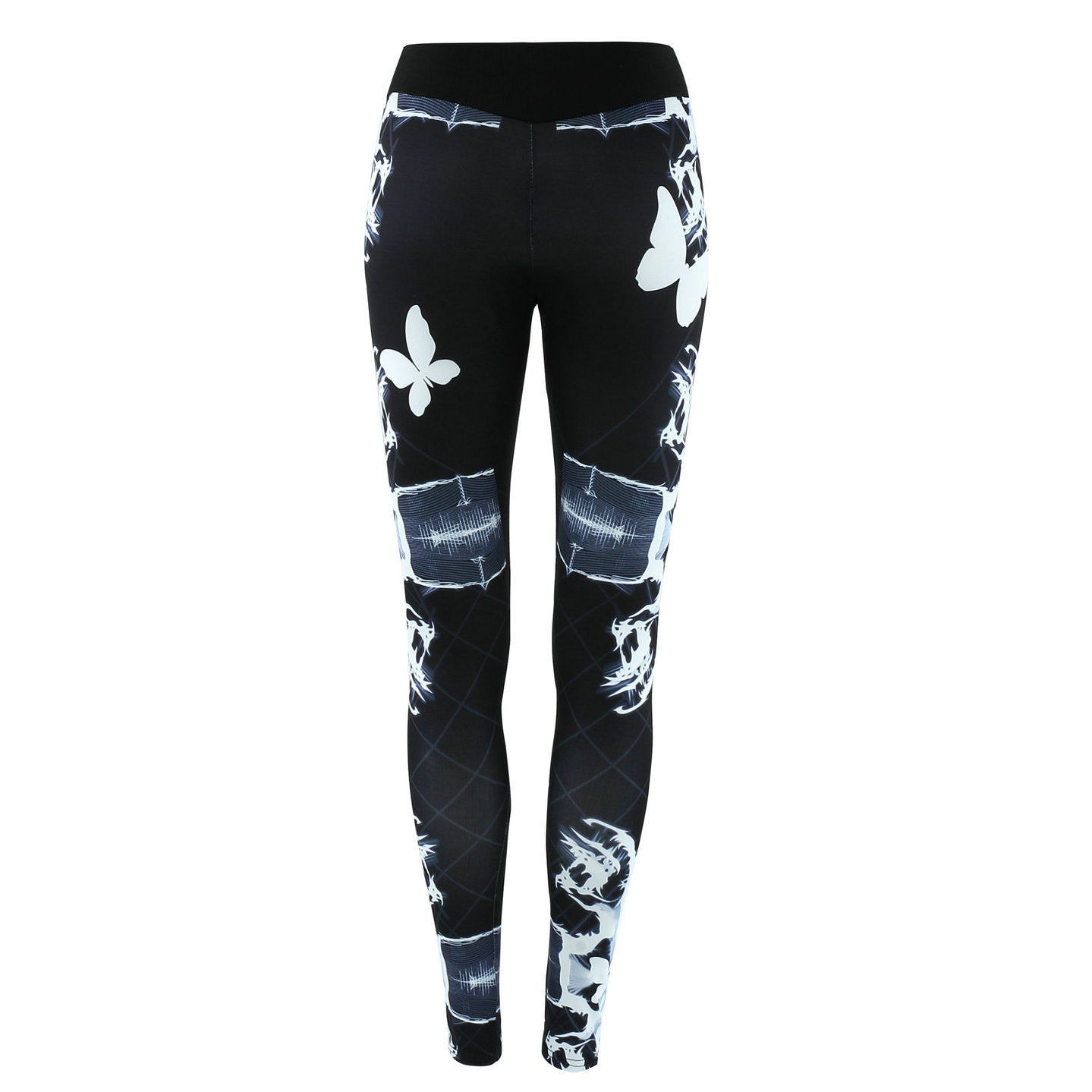 Fashion Low Waist Print Long Leggings