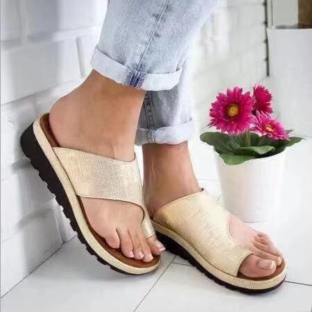 Bunions Peep Toe Flat Sandals