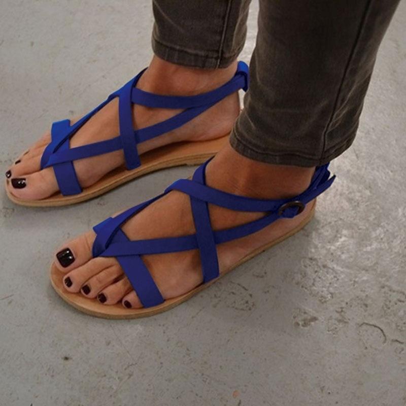 Rome Slip-on Straps Flat Casual Sandals