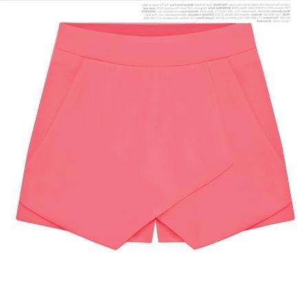 Cross Over High Waist Pure Color Shorts - Meet Yours Fashion - 9