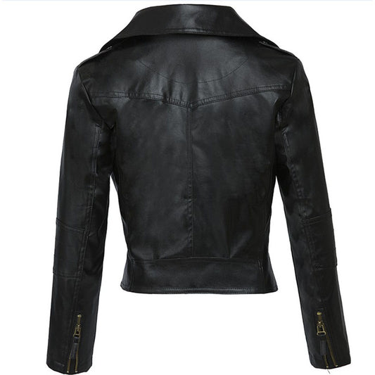 Punk PU Zipper Moto Jacket