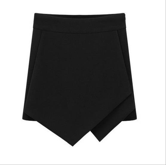 Cross Over High Waist Pure Color Shorts - Meet Yours Fashion - 5