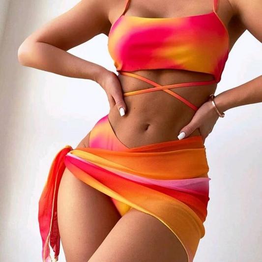 New Bikini Bottom Suite for Women with Skirt Swimsuit