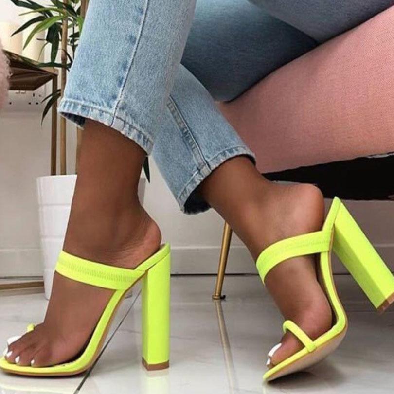 Bunions Chunky High Heel Sandals