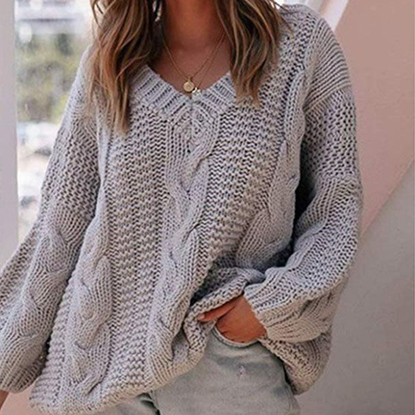 Turtleneck 3/4 Sleeve Low High Batwing Sweater
